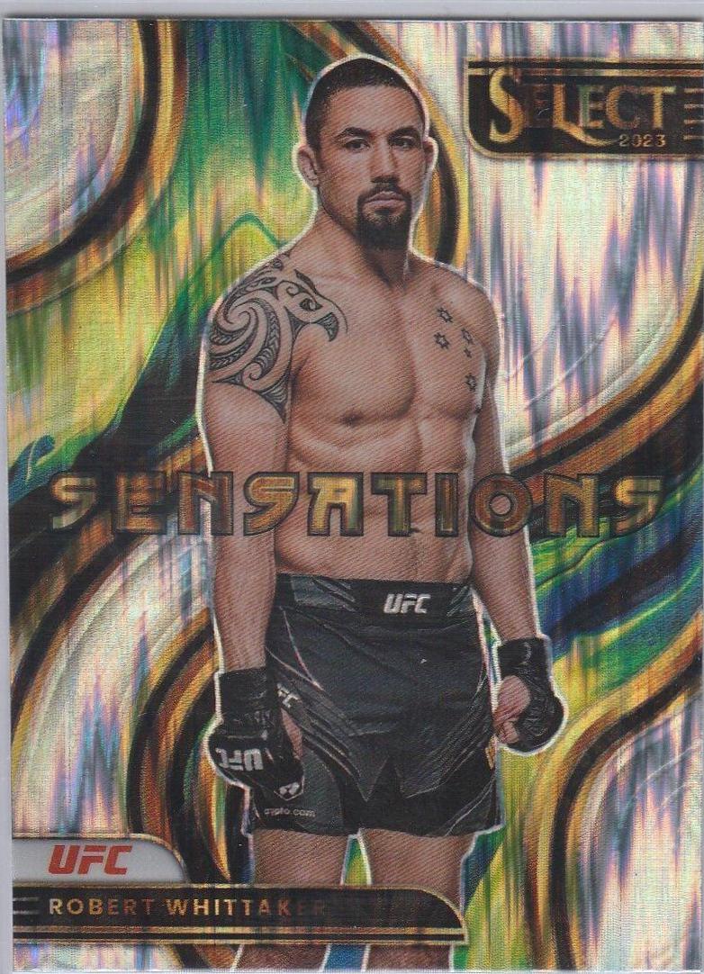 Robert Whittaker 2023 Panini Select UFC Sensations #10 Silver