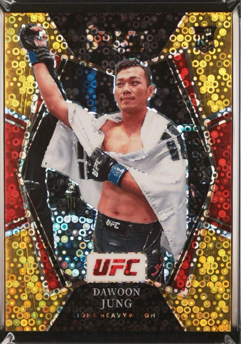 Da Un Jung 2022 Panini Select UFC Premier Level #179 Gold Disco