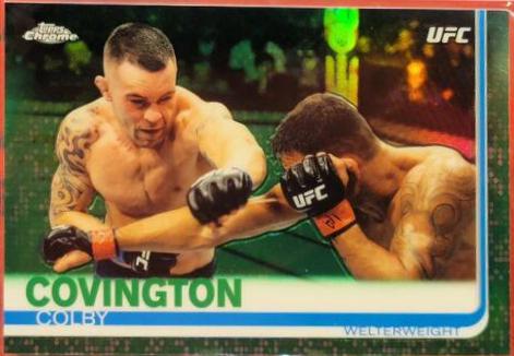 Colby Covington 2019 Topps Chrome UFC Base #24 Green