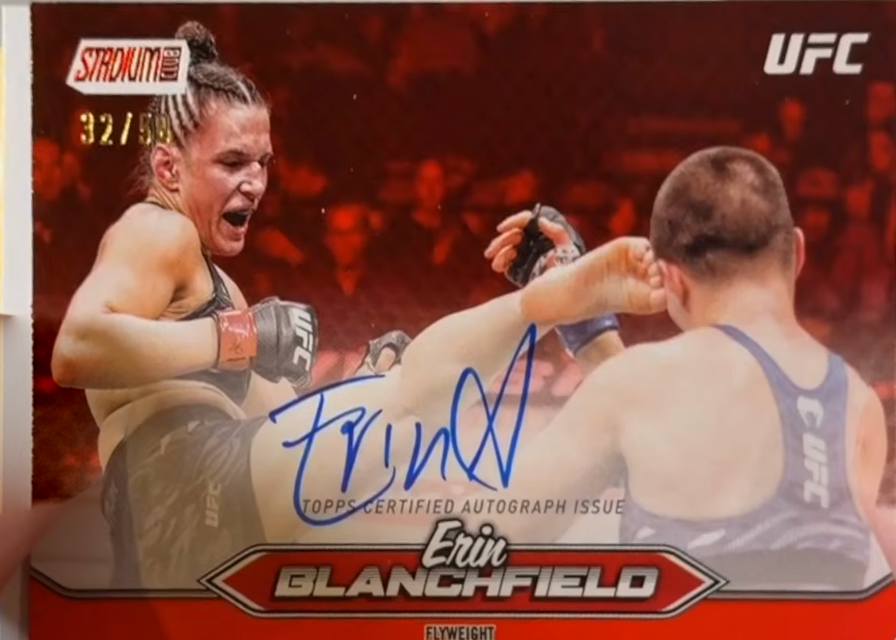Erin Blanchfield 2025 Topps Stadium Club UFC Base Autographs #BCA-EBD Red