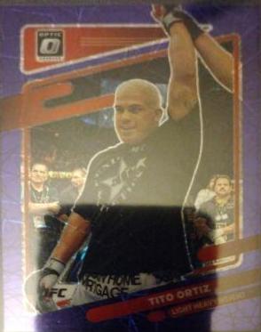 Tito Ortiz 2022 Panini Donruss Optic UFC Base #7 Purple Velocity