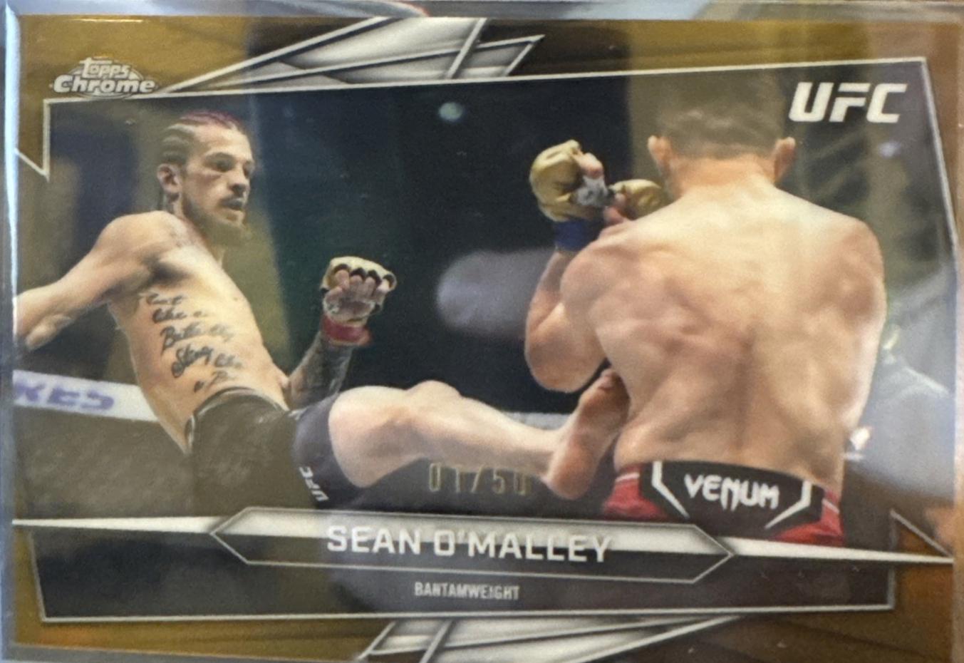 Sean O'Malley 2026 Topps Chrome UFC Base #200 Gold Refractor