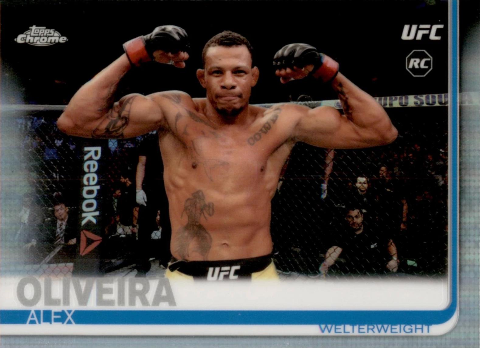 Alex Oliveira 2019 Topps Chrome UFC Base #17 Refractor