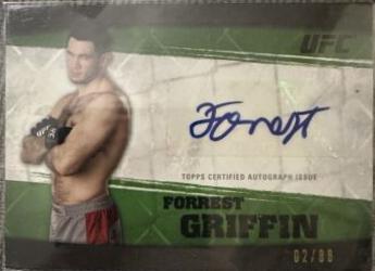 Forrest Griffin 2010 Topps UFC Knockout Autographs #A-FG Green