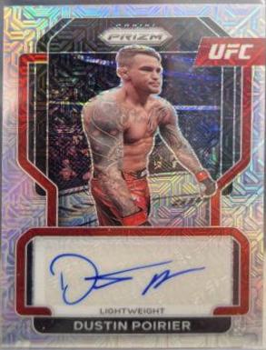 Dustin Poirier 2022 Panini Prizm UFC Signatures #20 Black