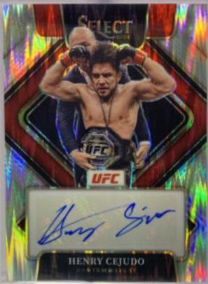 Henry Cejudo 2022 Panini Select UFC Signatures #21 Flash