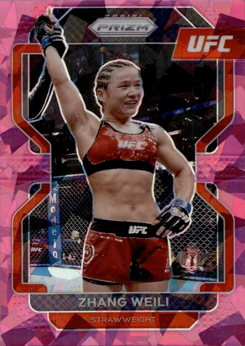 Zhang Weili 2022 Panini Prizm UFC Base #122 Pink Ice