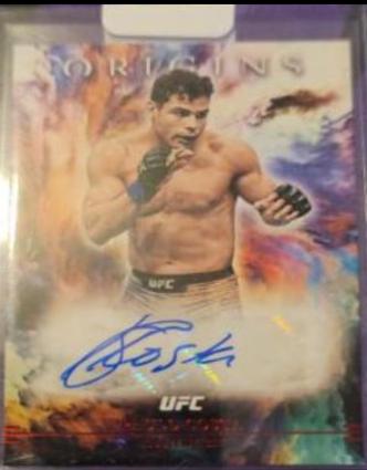 Paulo Costa 2021 Panini Chronicles UFC Origins Autographs #32 Red