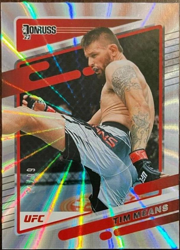 Tim Means 2022 Panini Donruss UFC Base #157 Laser