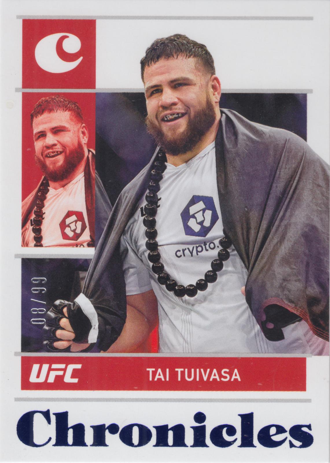 Tai Tuivasa 2022 Panini Chronicles UFC Base Chronicles #12 Blue