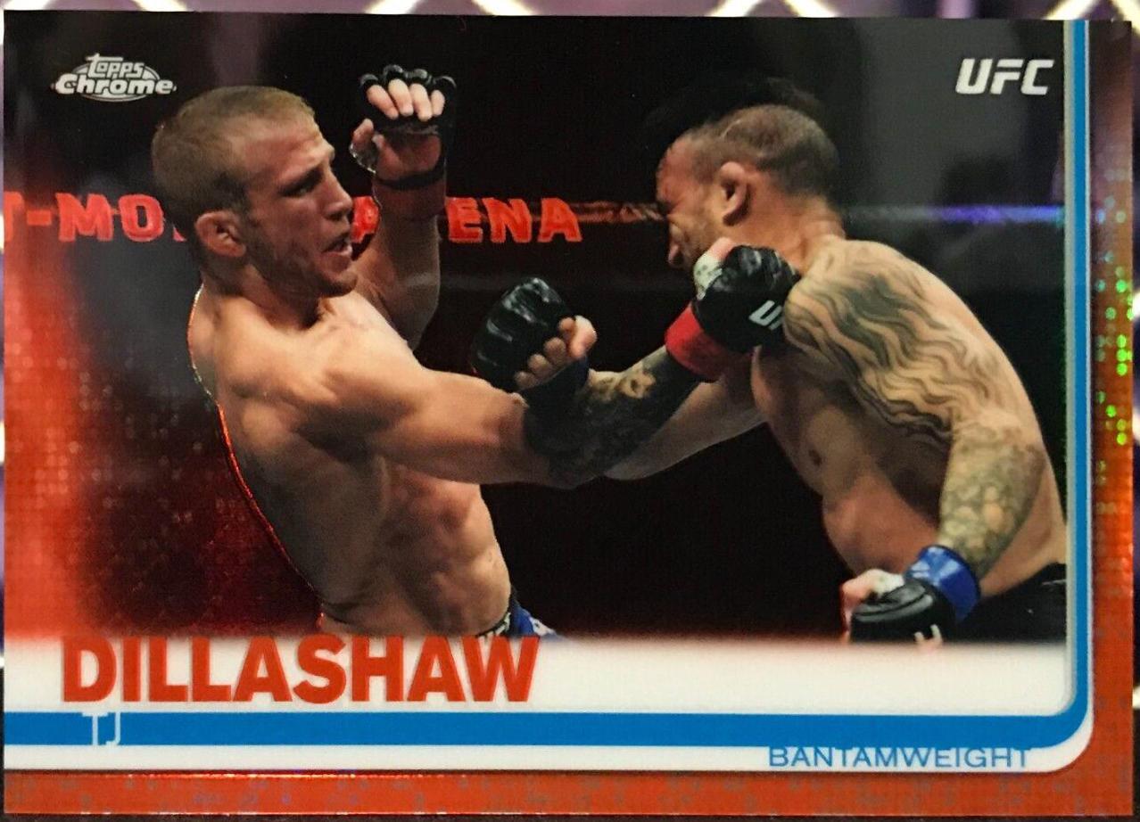 TJ Dillashaw 2019 Topps Chrome UFC Base #83 Orange