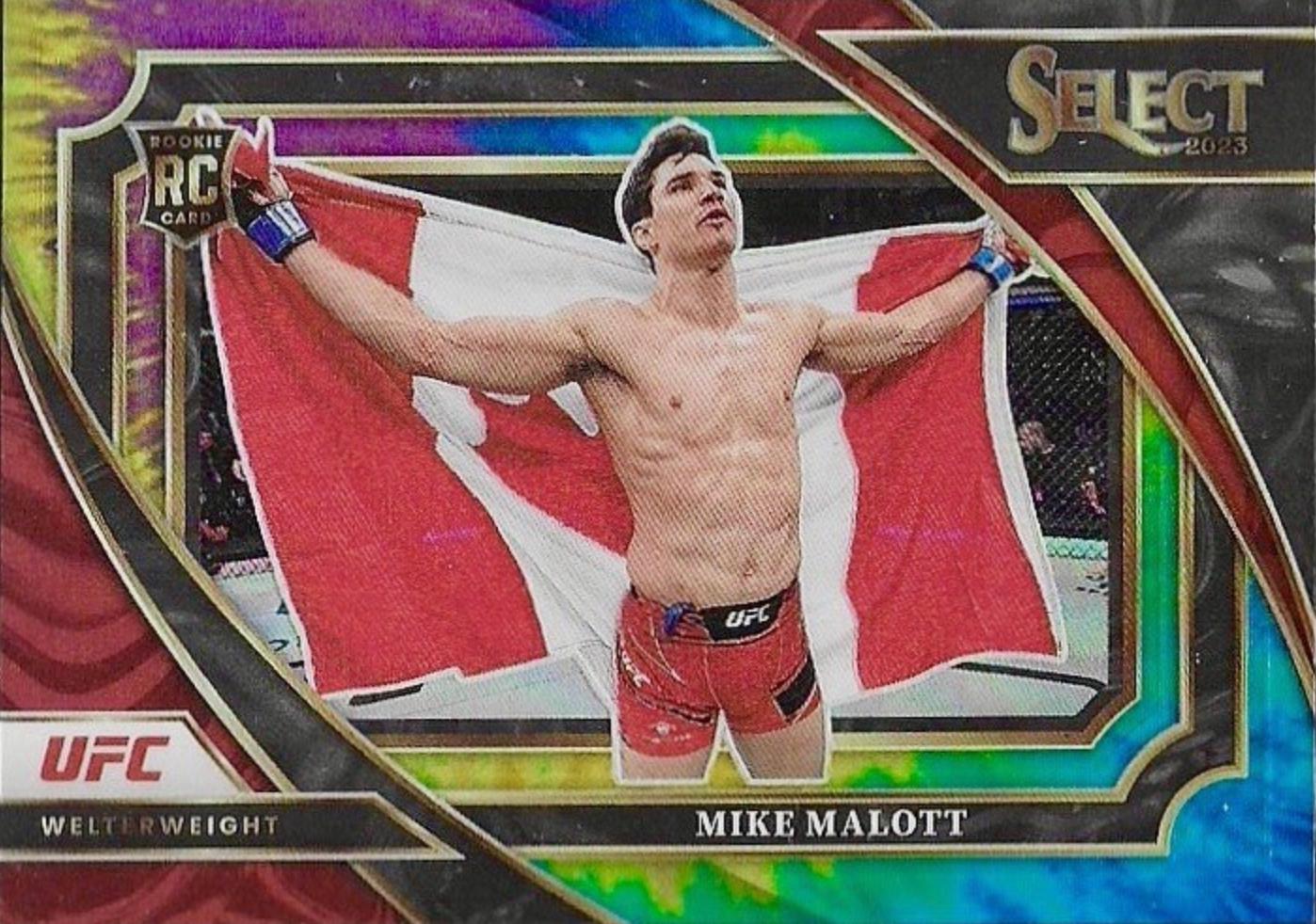 Mike Malott 2023 Panini Select UFC Mezzanine #348 Tie Dye