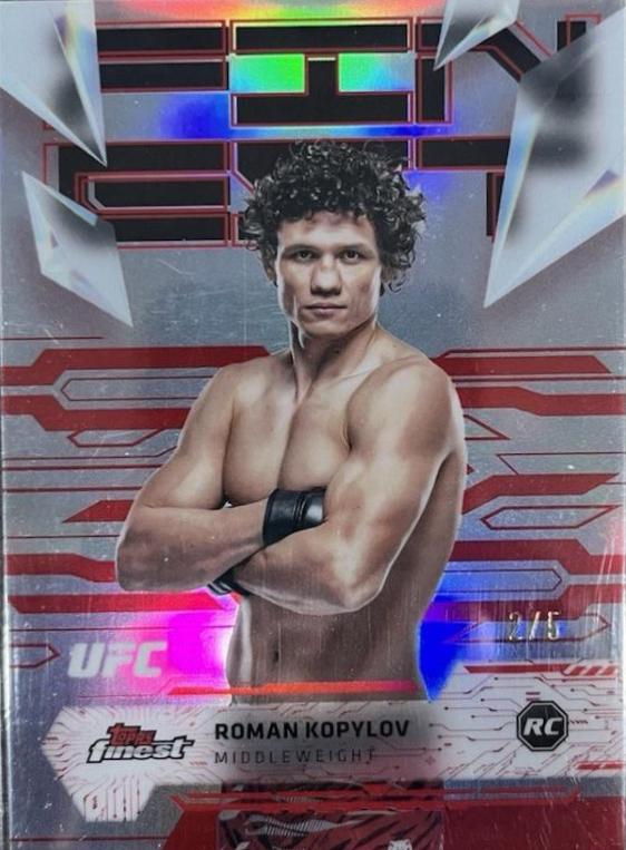 Roman Kopylov 2025 Topps Finest UFC Base Uncommon #107 Red Refractor