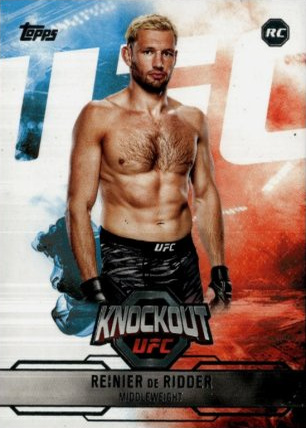 Reinier de Ridder 2025 Topps Knockout UFC Base #90 Black