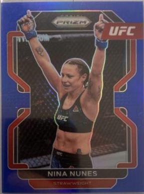 Nina Nunes 2022 Panini Prizm UFC Base #160 Blue