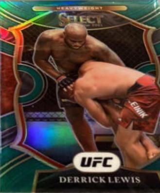 Derrick Lewis 2021 Panini Select UFC Concourse #22 Green