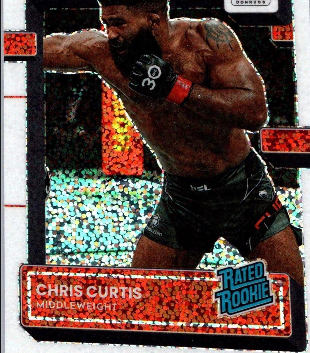 Chris Curtis 2023 Panini Donruss Optic UFC Base #122 White Sparkle