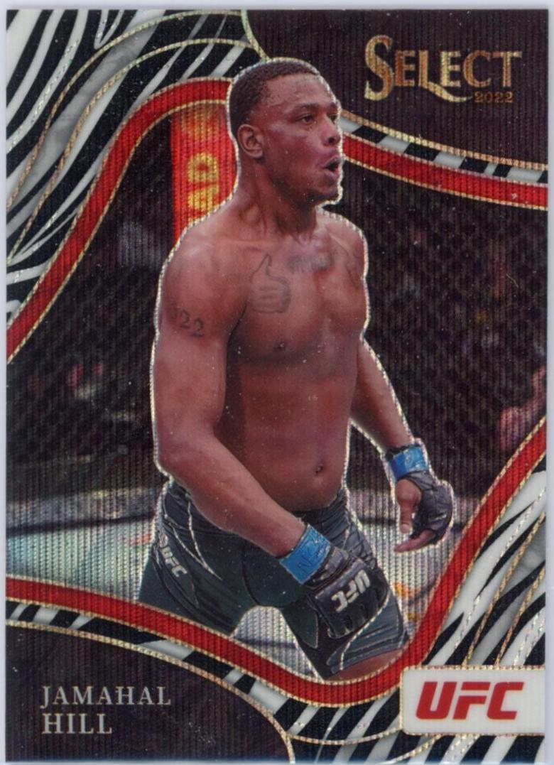 Jamahal Hill 2022 Panini Select UFC Octagonside #298 Zebra