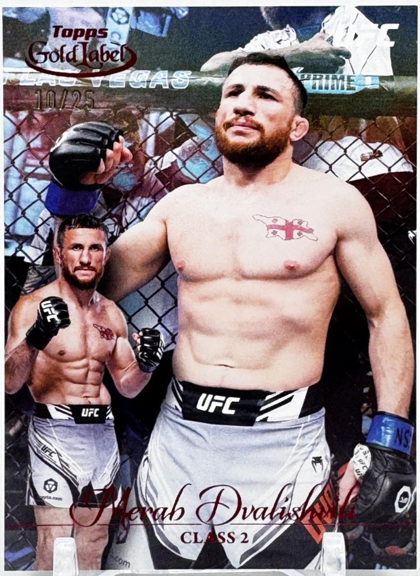 Merab Dvalishvili 2024 Topps Gold Label UFC Base Class II #1 Black