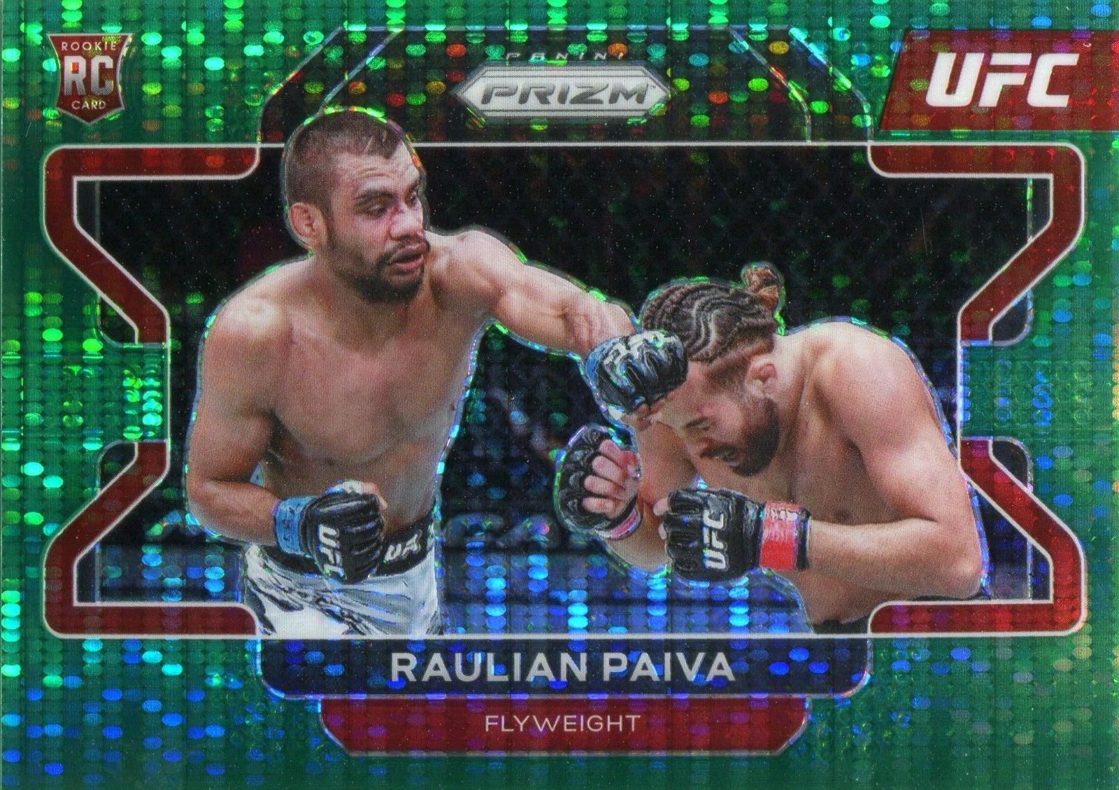 Raulian Paiva 2022 Panini Prizm UFC Base #10 Green Pulsar
