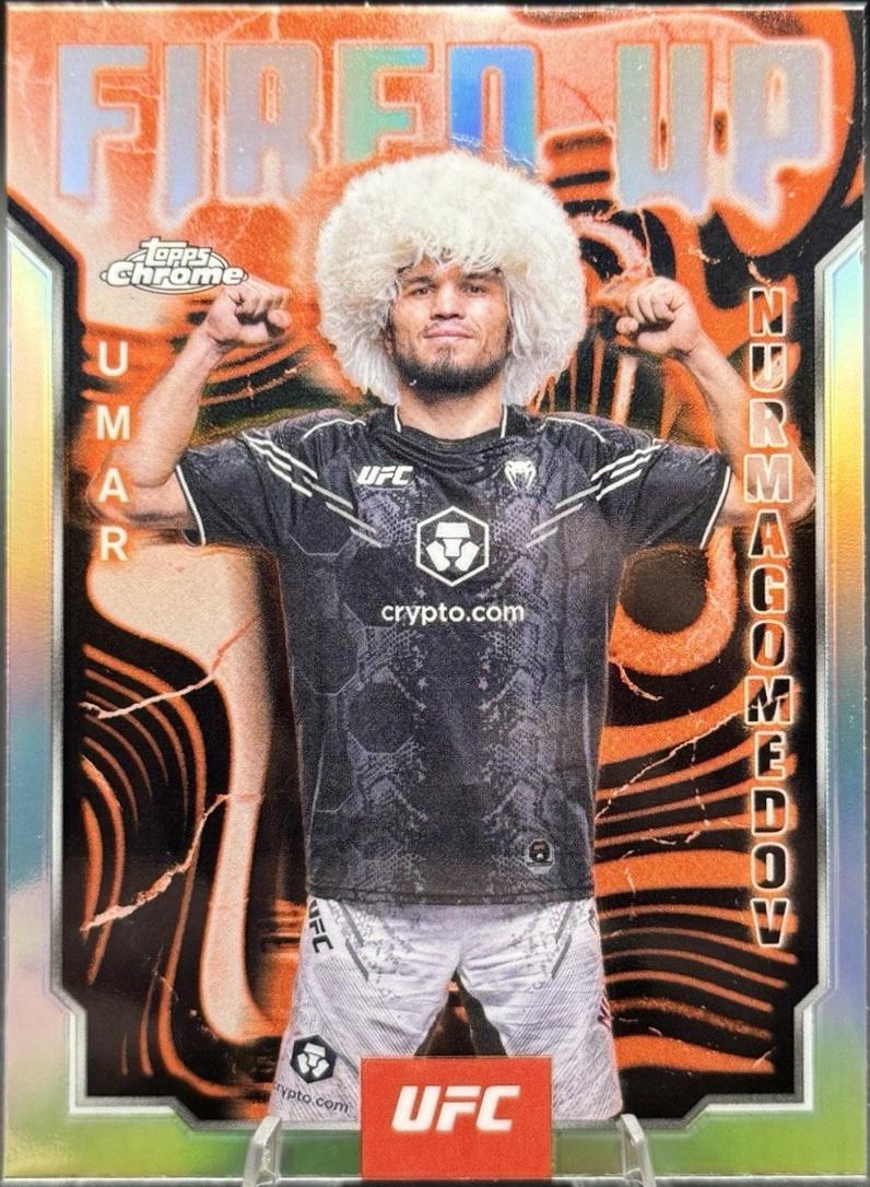 Umar Nurmagomedov 2025 Topps Chrome UFC Fired Up #FUP-16 Refractor