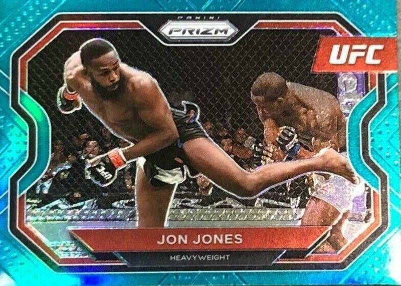 Jon Jones 2021 Panini Prizm UFC Base #101 Teal