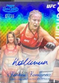 Karolina Kowalkiewicz 2024 Topps Gold Label UFC Gold Label Autographs #GLA-KKO Blue