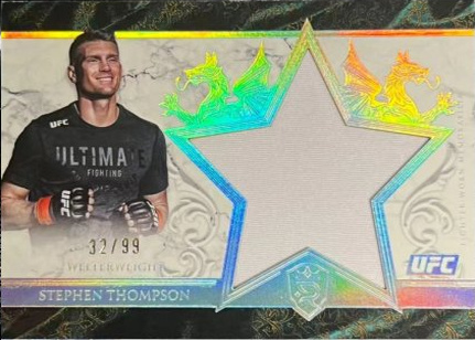 Stephen Thompson 2025 Topps Royalty UFC Star Relics #SR-ST Platinum
