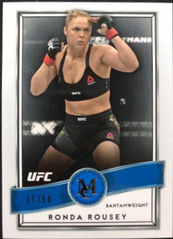 Ronda Rousey 2016 Topps UFC Museum Collection Base #10 Sapphire