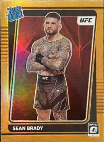 Sean Brady 2022 Panini Donruss Optic UFC Base #118 Orange