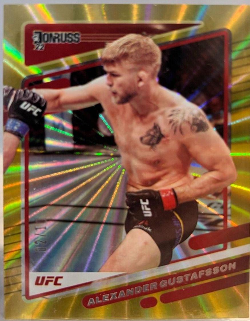 Alexander Gustafsson 2022 Panini Donruss UFC Base #110 Gold