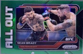 Sean Brady 2023 Panini Prizm UFC All Out #10 Green