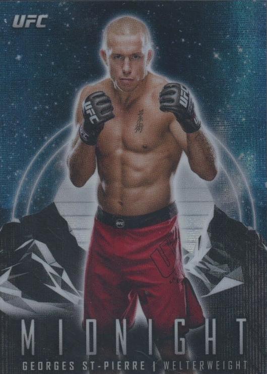 Georges St-Pierre 2024 Topps Midnight UFC Base #75 Moon Beam