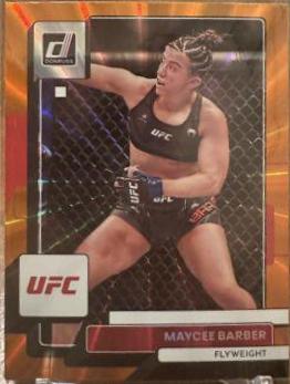 Maycee Barber 2023 Panini Donruss UFC Base #155 Orange Laser