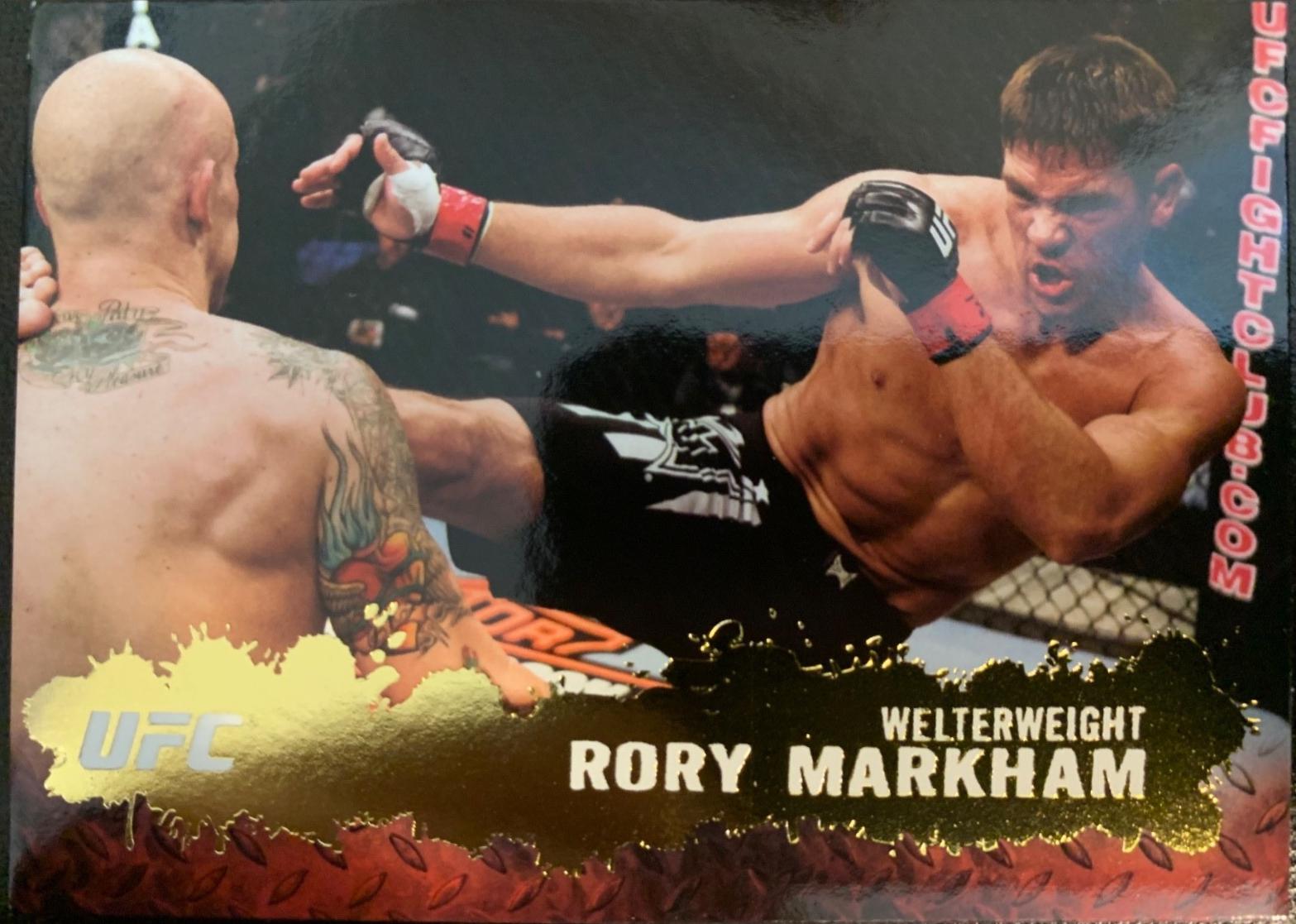 Rory Markham 2009 Topps UFC Round 2 Base #80 Gold