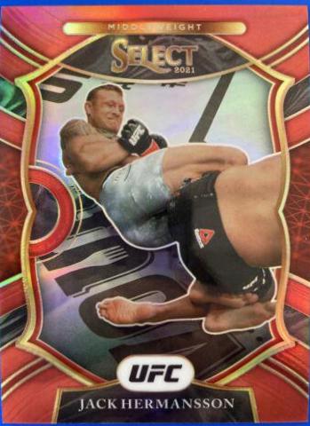Jack Hermansson 2021 Panini Select UFC Concourse #84 Red
