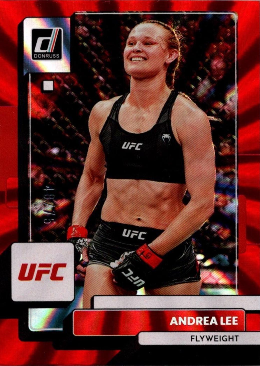 Andrea Lee 2023 Panini Donruss UFC Base #176 Red Laser