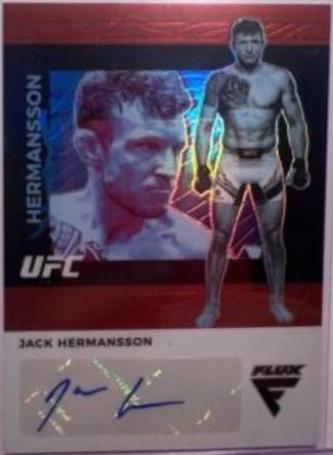 Jack Hermansson 2022 Panini Chronicles UFC Flux Auto #17 Red