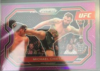 Michael Chiesa 2021 Panini Prizm UFC Base #173 Purple