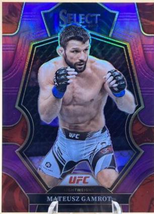 Mateusz Gamrot 2023 Panini Select UFC Premier Level #186 Purple
