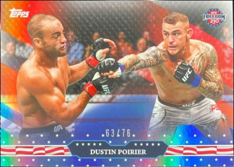 Dustin Poirier 2026 Topps UFC Freedom 250 Base #12 Orange