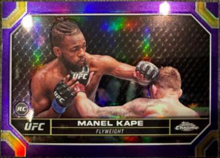 Manel Kape 2024 Topps Chrome UFC Base #119 Purple Refractor