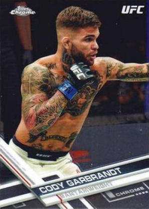 Cody Garbrandt 2017 Topps Chrome UFC Base #58 Blue Wave