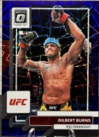 Gilbert Burns 2023 Panini Donruss Optic UFC Base #53 Purple Velocity