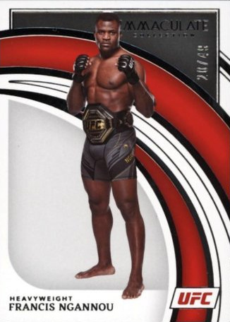Francis Ngannou 2022 Panini Immaculate UFC Base #42 Platinum