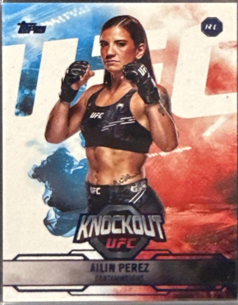 Ailin Perez 2025 Topps Knockout UFC Base #14 Blue