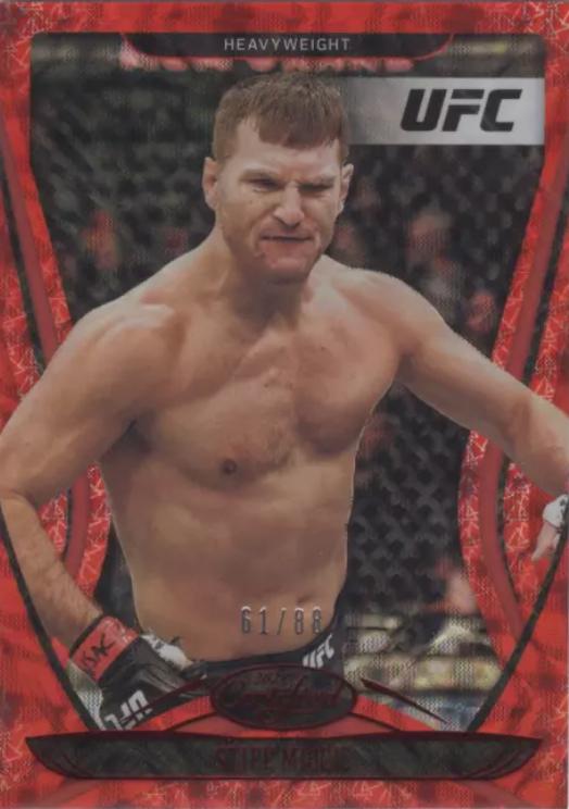 Stipe Miocic 2021 Panini Chronicles UFC Base Certified #126 Asia Red