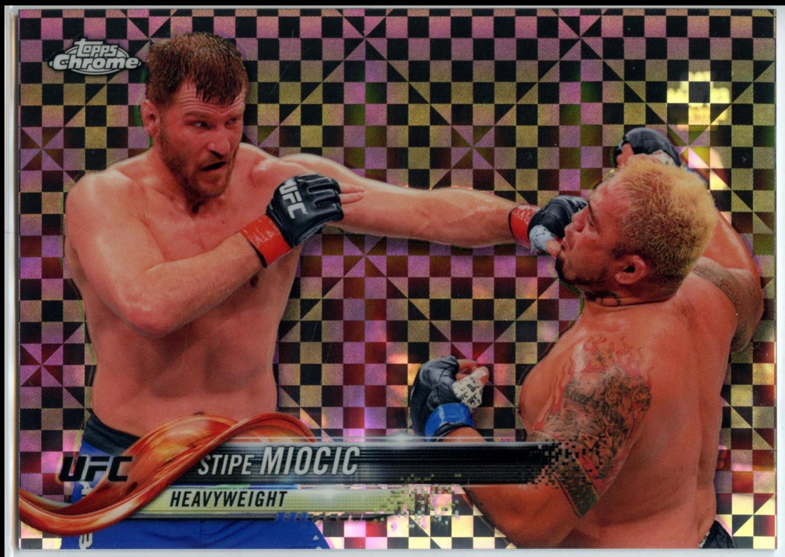 Stipe Miocic 2018 Topps Chrome UFC Base #27 Xfractor