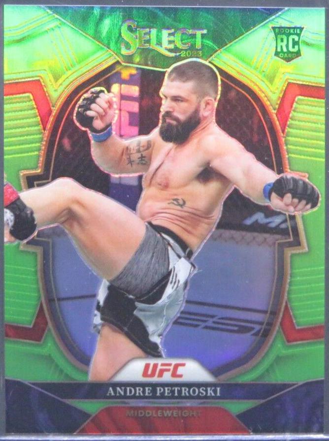 Andre Petroski 2023 Panini Select UFC Concourse #98 Neon Green