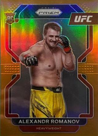 Alexandr Romanov 2022 Panini Prizm UFC Base #137 Orange